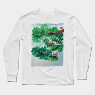 Enjoy Nature Painting Long Sleeve T-Shirt